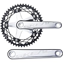 ピスト 自転車 パーツセット クランクセット・ブレーキ・ ROCKBIKES ピスト バイク クランク 49T SIXTHcomponents Hera